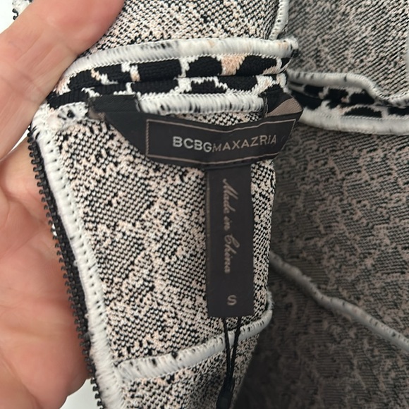 New! BCBG MAXAZRIA leopard bandage dress S - Picture 10 of 13